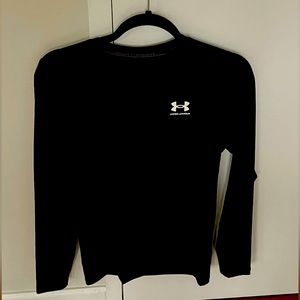 Large Under Armour Black Compression Shirt Long Sleeve / L